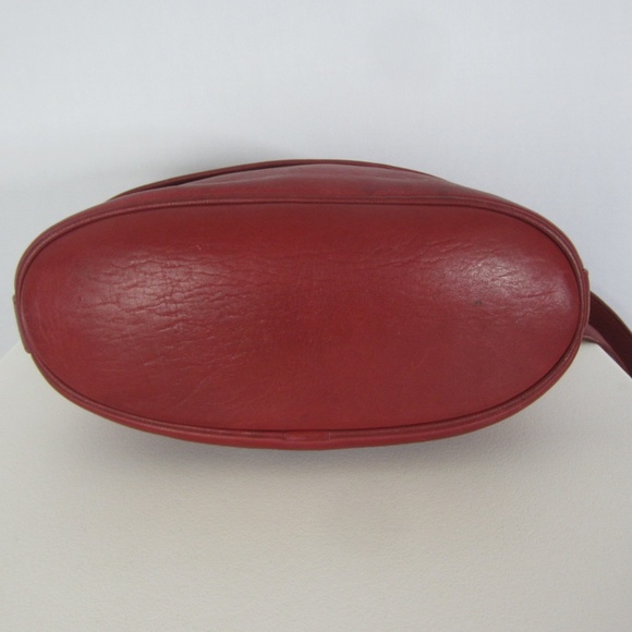 Vintage Coach Red Leather Messenger Bag 4150 USA - Picture 4 of 8